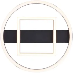 Brilliant, Deckenleuchte, BRE-Light Maureen LED Deckenleuchte 37x37cm schwarz Metall/Kunststoff 24 W LED (2500 lm)