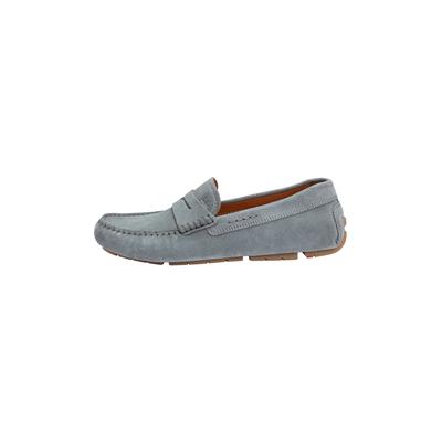 Slipper LLOYD "ELJOS", Herren, Gr. 7.5, blau, Leder, unifarben, Schuhe Slipper, mit klassischem Design