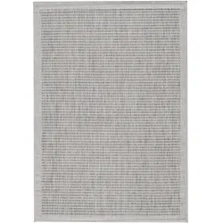 Carpetsale24 In- & Outdoor Teppich Wetterfest 280 x 370 cm Einfarbig Grau - Wasserfest,Flachgewebe, für Balkon, Garten, Terrasse, Küchenteppich
