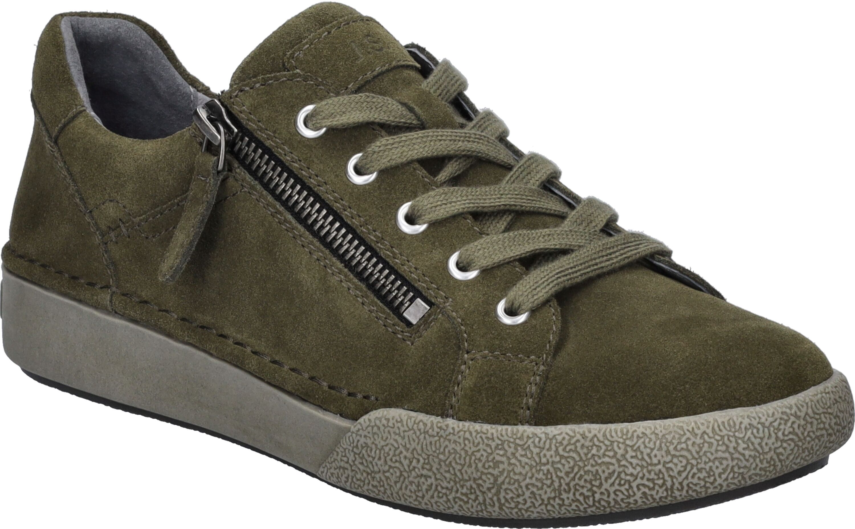 Sneaker JOSEF SEIBEL "Claire 13, moos", Damen, Gr. 36, grün (moos), Obermaterial: 100% Rindsleder Leather cow., Schuhe Sneaker