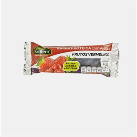SALUTEM BARRA PROTEICA COM AVEIA E FRUTOS VERMELHOS 40g