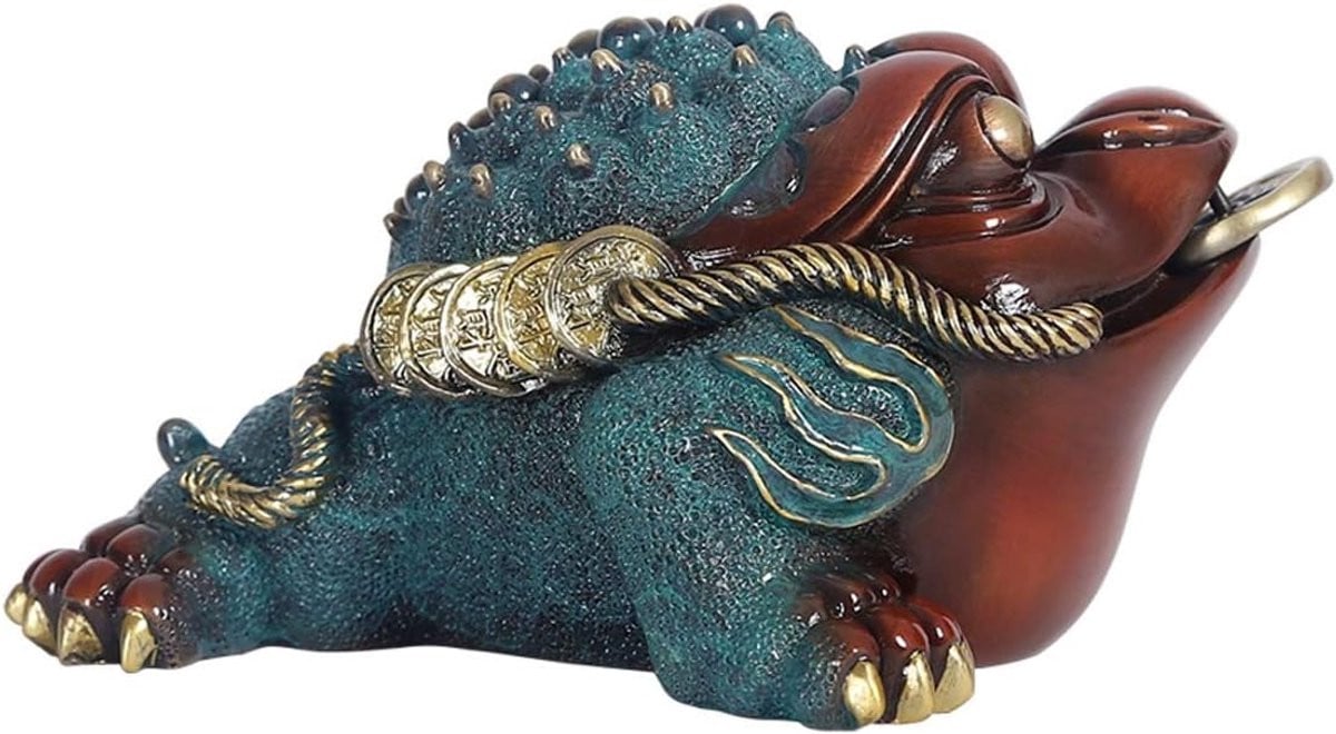 Boeddha Statuut Gouden Pad Koper - Decoratie voor op tafel
