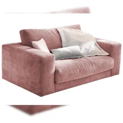 KAWOLA Doppelsessel MADELINE Loveseat Cord rosa