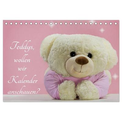 Teddys, wollen wir Kalender anschauen? (Tischkalender 2027 DIN A5 quer), CALVENDO Monatskalender