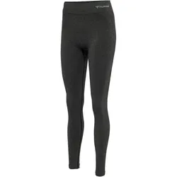 hummel hmlCI Seamless Mid Waist Tights Damen black melange XS