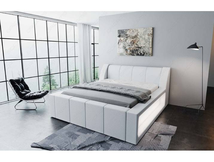 Wasserbett Fermo mit LED und markanter Struktur