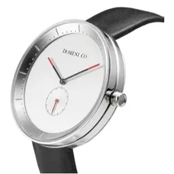DOMENI - SIGNATURE SERIES  - silber leder / 40 MM