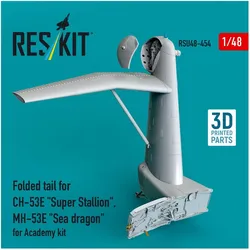ResKit Folded tail for CH-53E Super Stallion, MH-53E Sea dragon for Academy kit (3D printed)