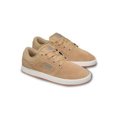 Schnürschuh DC SHOES "Crisis 2", Herren, Gr. 10 (43), beige (sand), Obermaterial:48% Leder, 38% Synthetik, 14% Polyester., Schuhe Schnürschuh