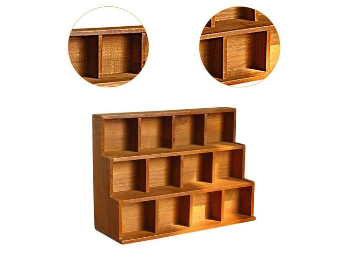 Étagère murale en treillis pour objets de collection et mini figurines