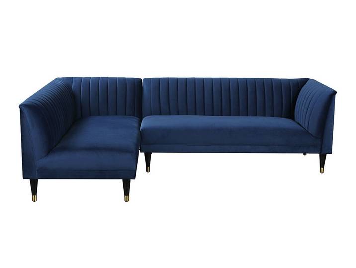 Baxter Ecksofa - Linksseitig - Marineblau