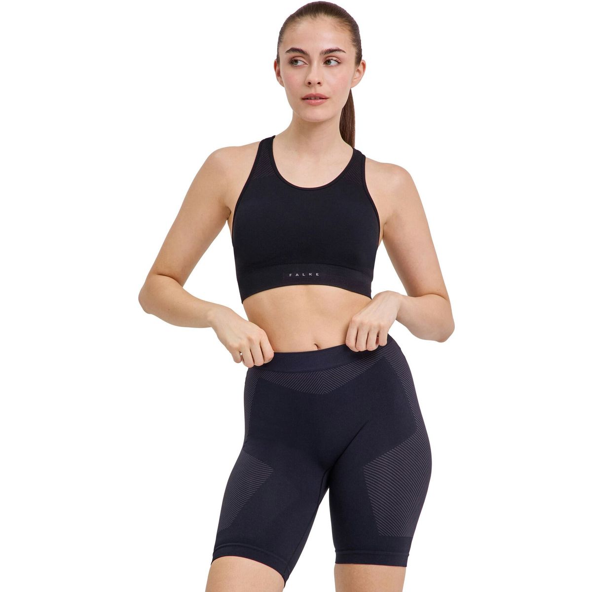 Falke Second Skin Damen Sport-bh black (3000) M 39580-3000-M