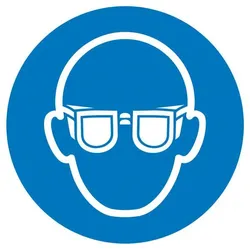 SafetyMarking® Gebotsaufkleber Augenschutz benutzen 10 cm