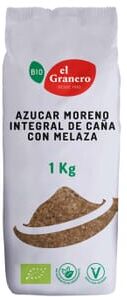 El Granero Integral Açúcar Moreno De Cana Integral Com Melaza Bio 1 Kg