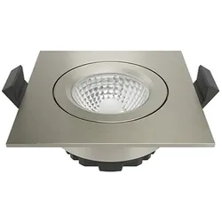 SIGOR LED Einbauleuchte DILED 68, 36° 6W 2700K, 370lm IP20, eckig, dimmbar, stahl SIG-5734401