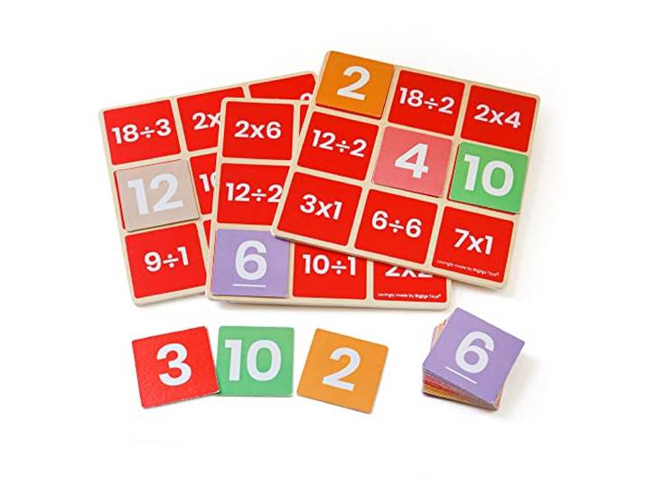Bigjigs Toys Wiskunde Bingo - vermenigvuldigen en delen