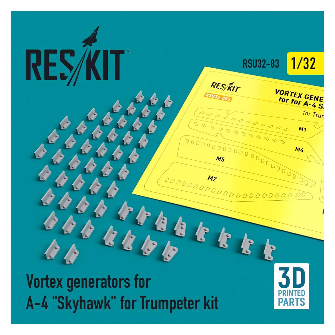 ResKit Vortex generators for A-4 Skyhawk for Trumpeter kit (3D Printed) (RSU32-0083)