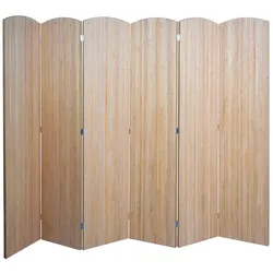 Décoshop26 - Faltbarer Raumteiler aus Bambus 6-teilig 170 x 245 cm Sichtschutz für den Innenbereich 04_0009266