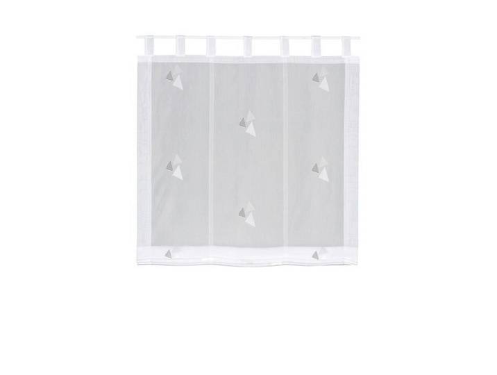 Bändchenrollo, Grau, Weiß, Graphik, 100x170 cm, Heimtextilien, Vorhänge, Rollos, Rollos