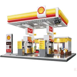 CaDA C66026W Shell Tankstelle