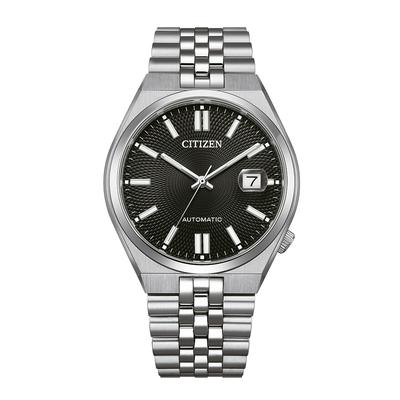 Automatikuhr CITIZEN "TSUYOSA 60 H", silberfarben, schwarz, Armbanduhren, Damen, Automatikuhr, Armbanduhr, Damenuhr, Herrenuhr, Mechanische Uhr, Edelstahlarmband