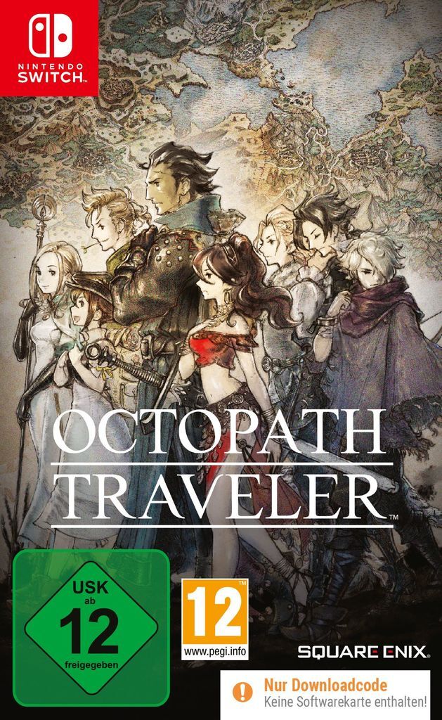 SQUAREENIX Spielesoftware "Octopath Traveler (Downloadcode in a Box)", transparent (weiß, neutral), Nintendo Switch, Spielesoftware, Spielesoftware