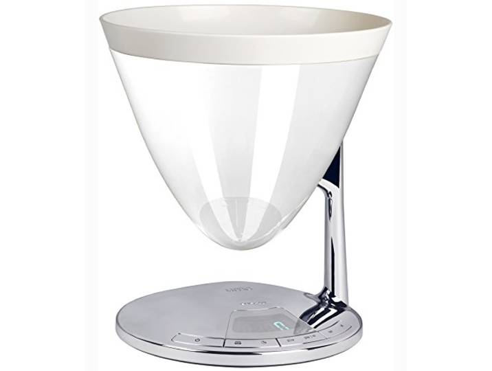 BUGATTI, Uma, Digitale Küchenwaage mit Timer, elektronischem Display, abnehmbarer Wiegeschale für Lebensmittel, maximale Kapazität 3 kg, elegantes Design (Weiß)