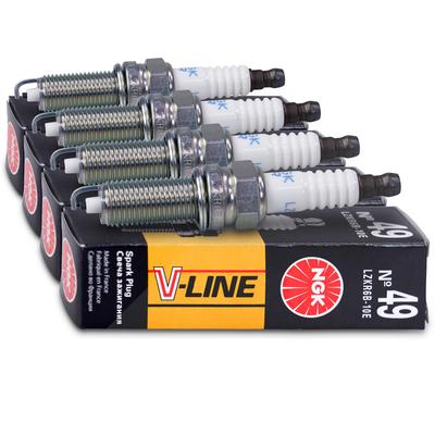 Ngk 4x Zündkerze V-Line [Hersteller-Nr. 91450] für Kia, Hyundai