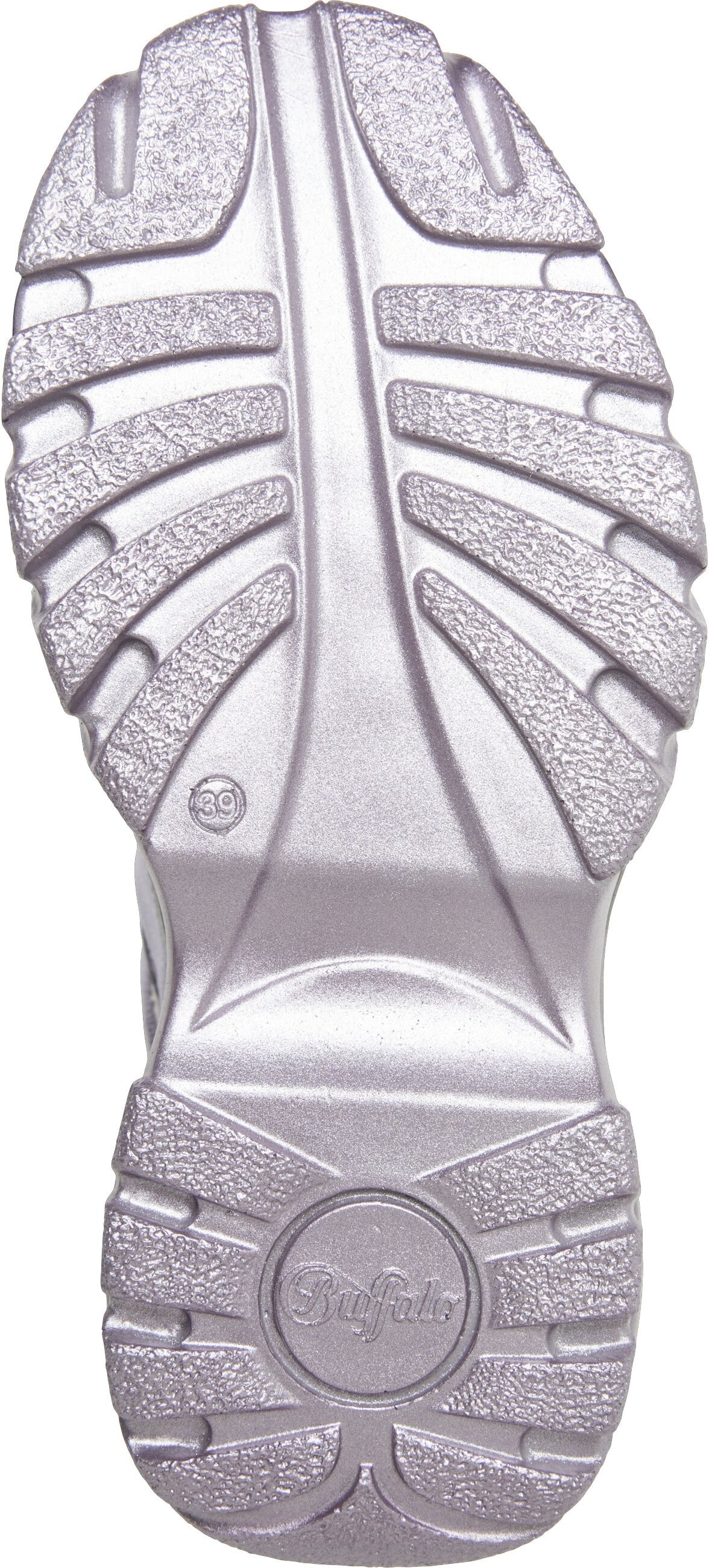 Trainingsschuh BUFFALO "Buffalo Buffalo 2.0", Damen, Gr. 37, silber (lavender), Kunstfaser, unifarben, Schuhe