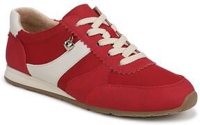 Wide Width Women's Fearless Lace Up Sneaker by Bzees for LifeStride in Fire Red (Size 9 W)