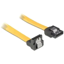 DeLOCK 0.1m SATA Cable SATA-Kabel 0,1 m Gelb