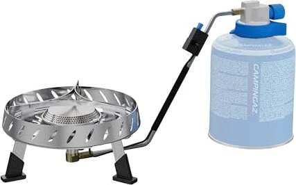 Campingaz Campingkocher Camp & Trek Connect (silber, 2 kW, Kochfläche Ø15 cm)