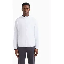 EA7 für Herren. 8NPB22_PNGRZ Bomberjacke weiß (L), Lässig, Polyester