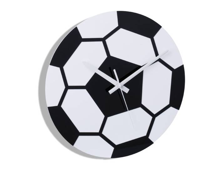Relaxdays Wanduhr Fußball