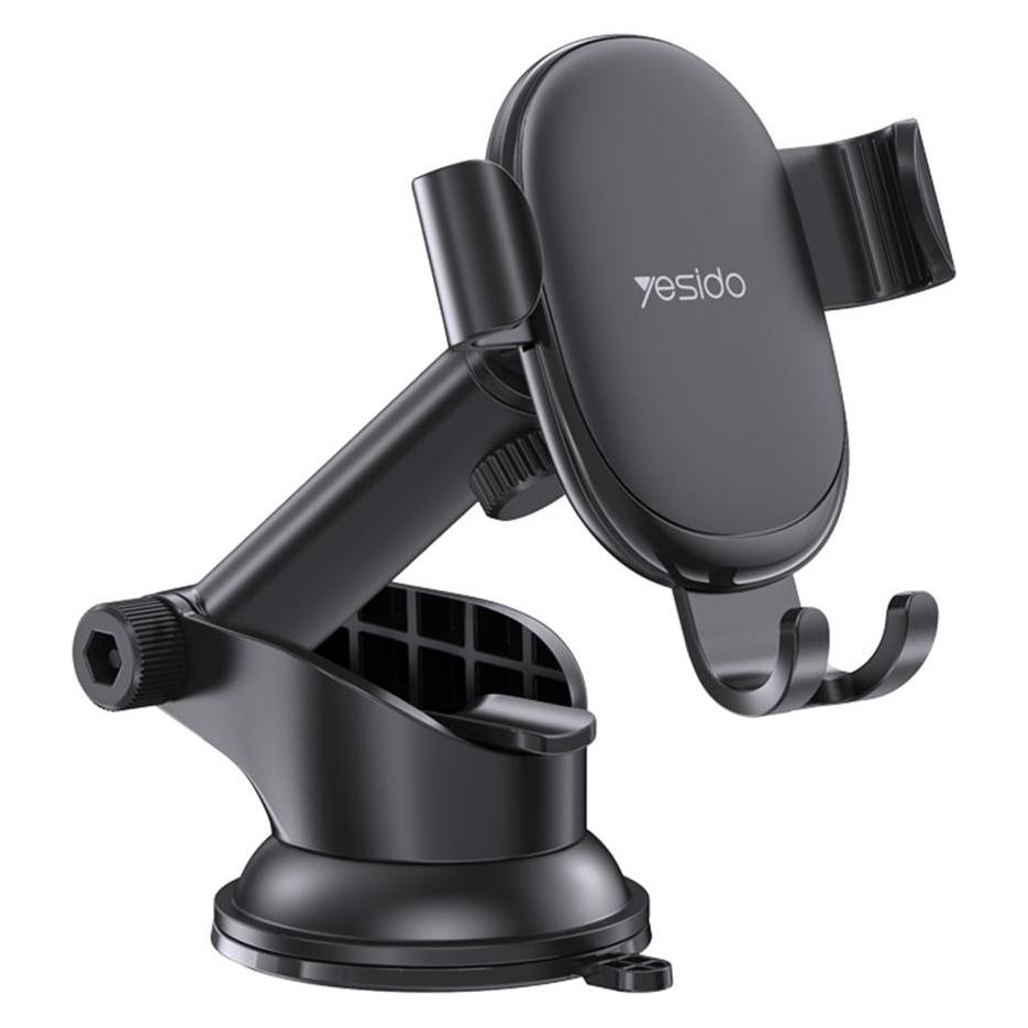 Yesido - Car Holder (C120) - Gravity Grip, Extendable Arm for Dashboard, Windshield - Black (56338544)