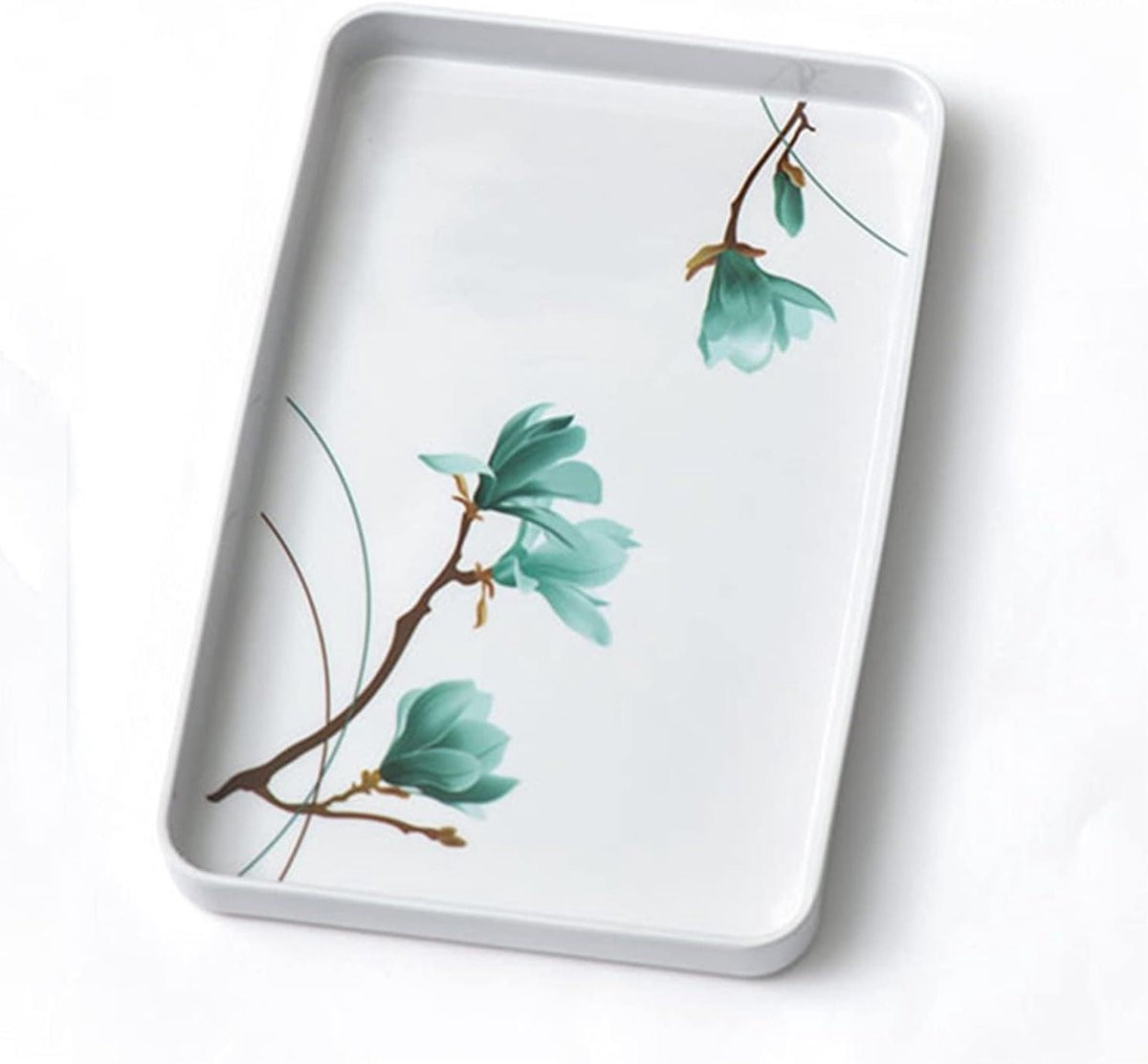 Decoratief Dienblad Lavendel - Rechthoekige Kunststof Serveerschaal voor Woondecoratie