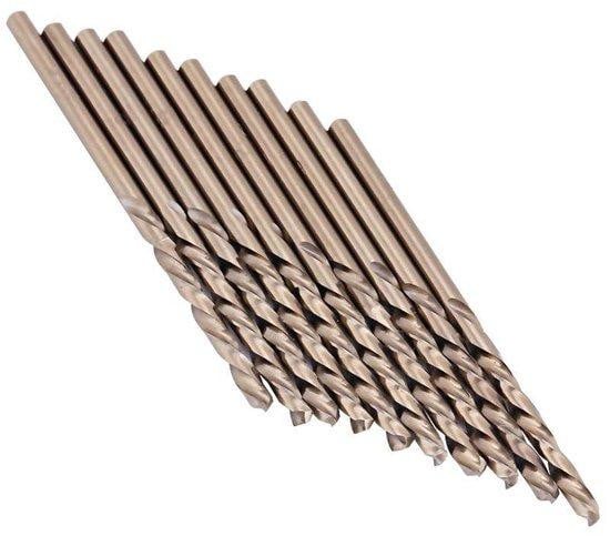 10-delige Cobalt Boorset voor Roestvrij Staal en Gietstaal, 1 mm en 3 mm