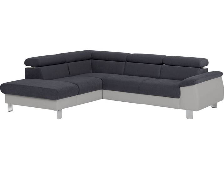 COTTA Ecksofa Komaris L-Form, B: 249 cm, mit Kopfteilverstellung, optional Schlaffunktion, Bettkasten & Licht