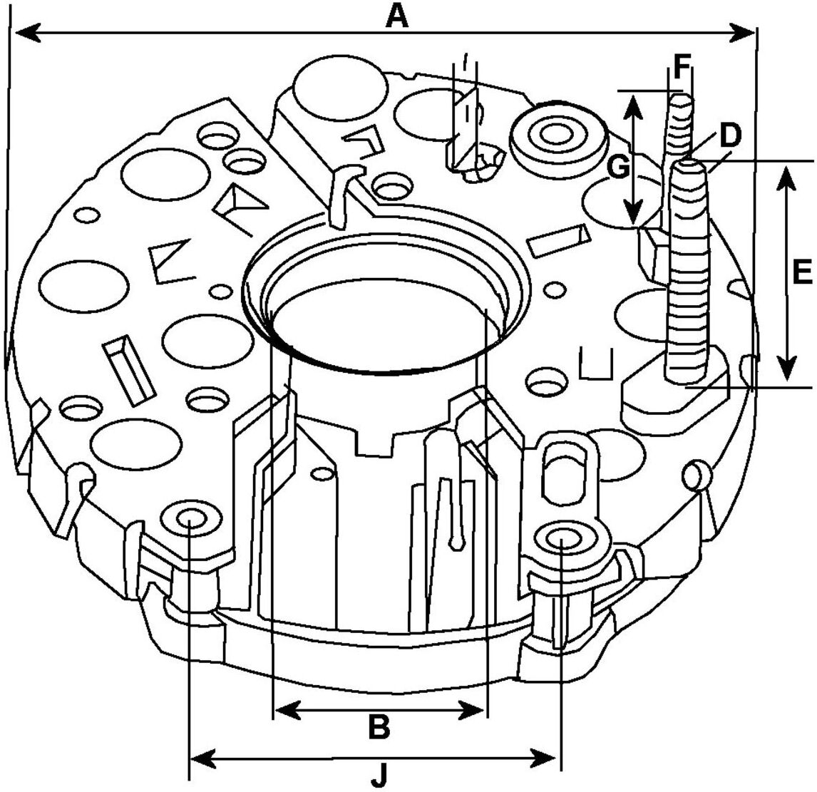 Hc-Cargo Piastra di diodi CAR130597