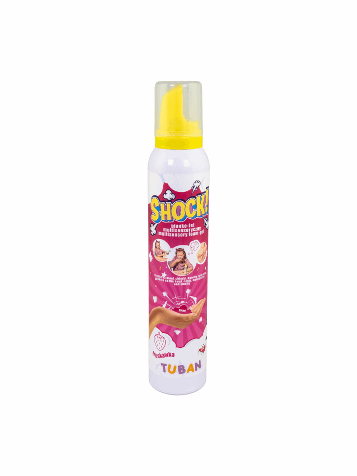 Tuban Shock! - Multisensorisches Schaum-Gel - Erdbeere 200 Ml