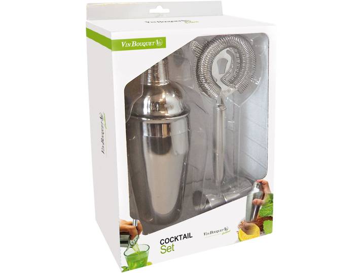 Cocktail-Set Wine & more chrom Edelstahl