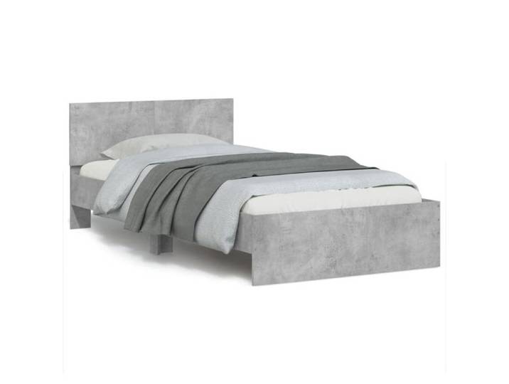 Soldes Flottants Lit simple 100x200cm Structure de lit classique sans matelas avec lumières LED 100x200cm
