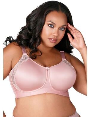 Plus Size Women's Fancy Smooth Curves Softcup Bra 1903 by Elila in Dusty Rose (Size 42 J)