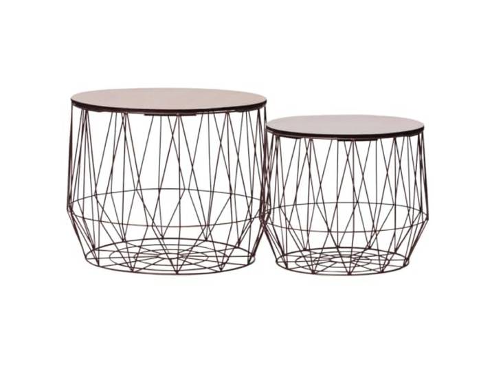 Couchtische, 2 Stück, Kupfer 2er Set, Kupferfarbe, Wohnzimmer, Wohnzimmer, Lounge, Innendekoration, moderner Stil