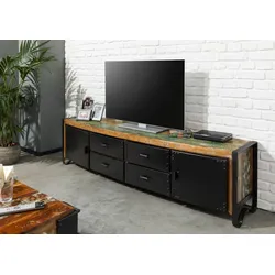 TV-Board Altholz 208x43x55 mehrfarbig lackiert INDUSTRIAL #106