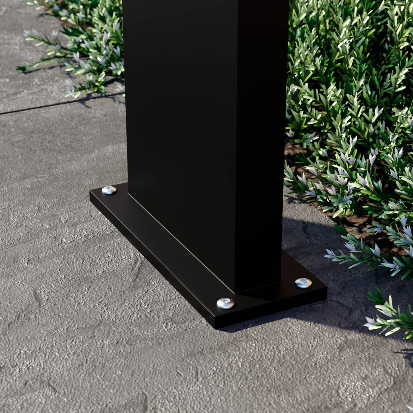 Arcchio LED path lamp Advik, 60 cm, anthracite, sensor, IP54 Advik, Black, Aluminium, Modern, Outdoor lights with Sensor