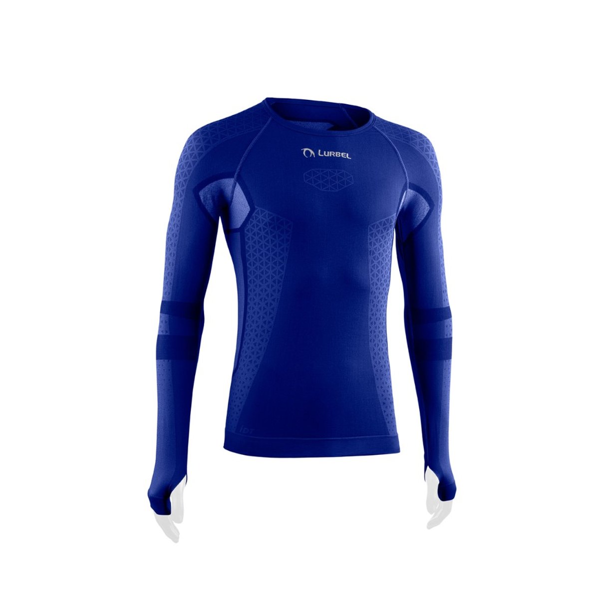 Camiseta Lurbel Cristallo Azul Manga Comprida, Tamanho XL Homem