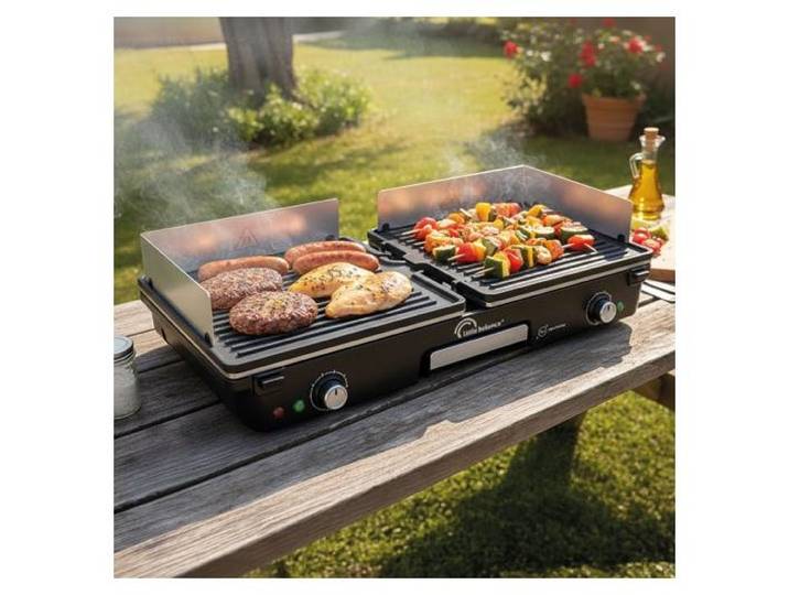 Plancha électrique 2000w 25 x 29 cm - Little Balance - 3066 - dual 2000