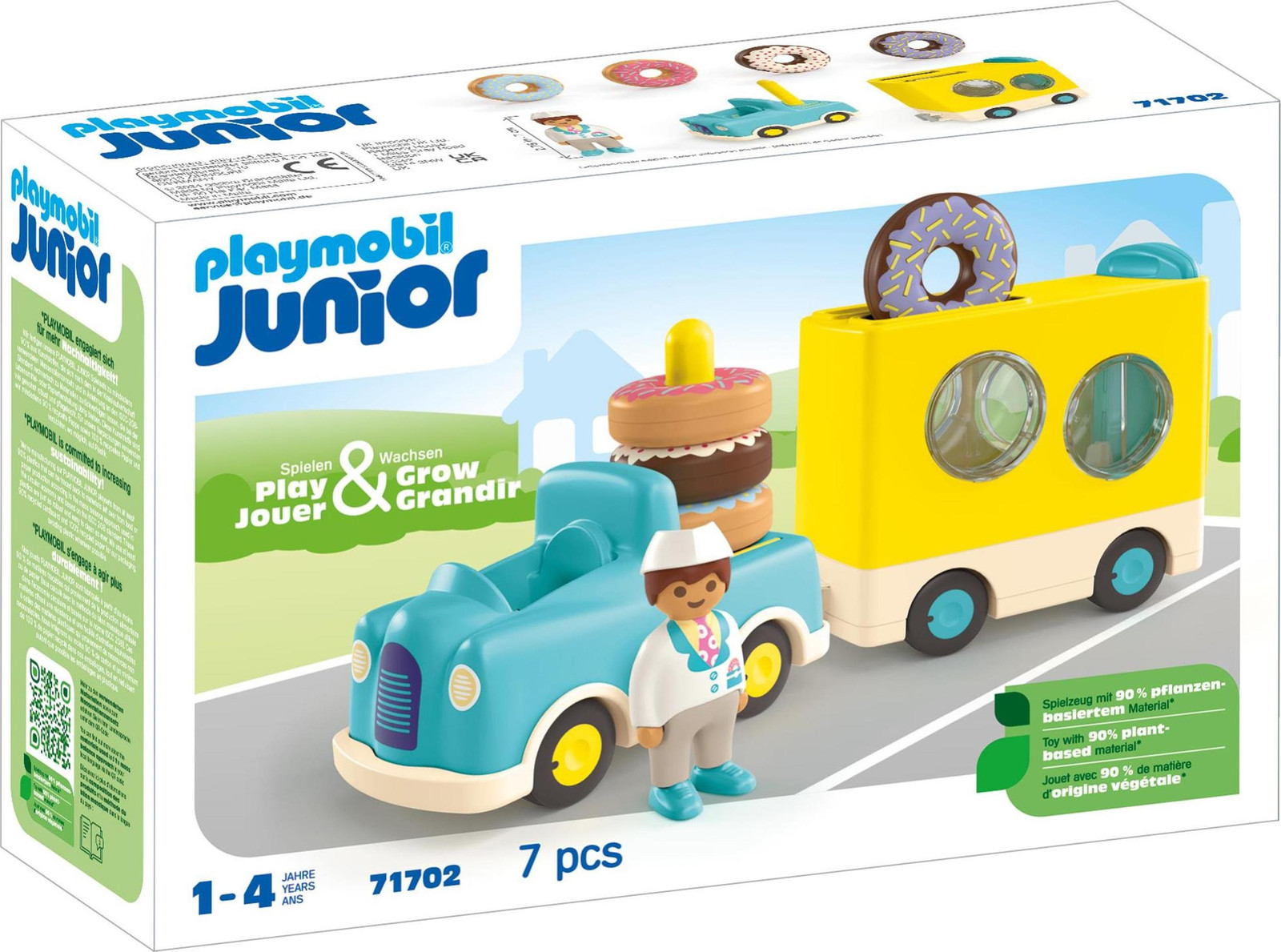 Playmobil Junior 71702 Junior Donut Truck voor kinderen vanaf 12 maanden