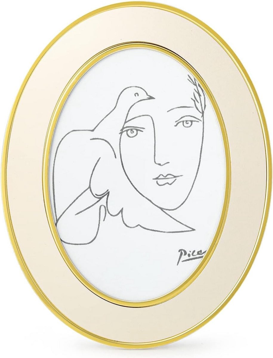 Ovale fotolijst 5x7 inch Goud Modern Tafelmodel